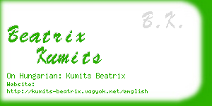 beatrix kumits business card